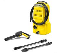 Kärcher K 2 Classic Pressure Washer, Pressure: max. 110 bar, Flow Rate: 360 l/h, Area Coverage: 20 m²/h, Water Filter, Weight: 3.4 kg, high-Pressure Hose and Gun, one-Way Spray Lance, Dirt Blaster