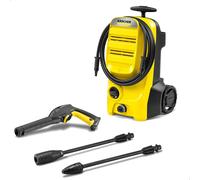Kärcher K 4 Classic Pressure Washer, Pressure: max. 130 bar, Flow Rate: 420 l/h, Area Coverage: 30 m²/h, Water Filter, Weight: 4.6 kg, high-Pressure Hose and Gun, Dirt Blaster, Spray Lance
