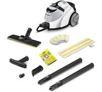 Karcher SC 5 EasyFix Steam Cleaner with hot water connection, steam pressure: 4.2 bar, heating time: 3 min, area: approx. 150 m², tank: 0.5 l + 1.5 l, incl. floor cleaning set EasyFix and nozzles