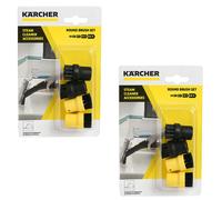Karcher Steam Cleaner Bristle Nylon Round Brush Set Sc1 Sc2 Sc3 Sc4 Sc5 2 Packs