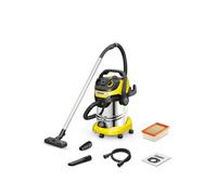 KÄRCHER Wet and Dry vacuum cleaner WD 6 P Premium, blower function, 1,300 W, stainless steel container: 30 l, suction hose: 2.2 m, extension hose, power outlet, drain screw, floor and crevice nozzle