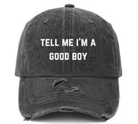 Karclau Tell Me I'm A Good Boy Hat for Men Soft Washed Distressed Baseball Caps