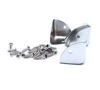 Karcy 8Pcs 1.3" Side Length Metal Edge Guard Solid Corner Protector for Furniture Box Table Cabinet Trunk