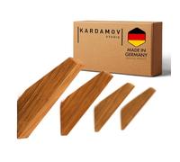 Kardamov Studio Set of 4 Hooks from Berlin, Natural Wood Wall Hooks, Modern Handmade Oak Coat Hooks, Coat Hooks, Jacket Holder, Minimalist Multi-Purpose Hat Hooks