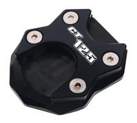 KARDAS For CT125 CT 125 2020 2021 Motorcycle Accessories CNC Kickstand Foot Side Stand Extension Pad Support Plate Enlarge(Black)