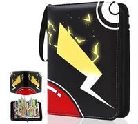Kardition Card Scrapbook - 440 Pockets PU Leather Trading Card Album, 4 Pockets Scrapbook for Cards with 55 Sleeves Binder Sheets for MTG Sports Card Collectors