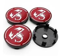 KardoL 4 Pcs 60mm Car Hub Centre Caps Compatible with for Fiat Abarth 595 500 Abarth 124 Spider - Rugged and durable Wheel Center Hub Cap,F