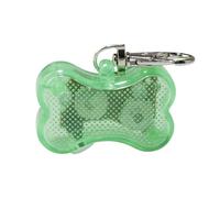 Kardrianio Dog Collar Light,Bone Shape Colorful Clip-On Pet Lights for Collars,Cat Dog Collar Lights Led for the Dark,Waterproof Safety Puppy Light for Night Walking with 3 Flashing Modes (GREEN)