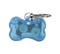 Kardrianio Dog Collar Light,Bone Shape Colorful Clip-On Pet Lights for Collars,Cat Dog Collar Lights Led for the Dark,Waterproof Safety Puppy Light for Night Walking with 3 Flashing Modes (BLUE)