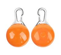 Kardrianio Dog Collar Light,Colorful Clip-On Pet Lights for Collars, Cat Dog Collar Lights Led for the Dark, Waterproof Safety Puppy Light for Night Walking with 3 Flashing Modes (orange)