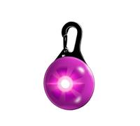 Kardrianio Dog Collar Lights for Night Walking,Pet Luminous Pendant, LED Waterproof Pet Light, Night Light, Anti-lost Flashing 3 Light Modes for Dog Night Walking & Camping (pink)