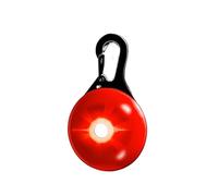 Kardrianio Dog Collar Lights for Night Walking,Pet Luminous Pendant, LED Waterproof Pet Light, Night Light, Anti-lost Flashing 3 Light Modes for Dog Night Walking & Camping (red)