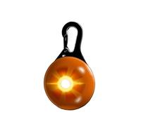 Kardrianio Dog Collar Lights for Night Walking,Pet Luminous Pendant, LED Waterproof Pet Light, Night Light, Anti-lost Flashing 3 Light Modes for Dog Night Walking & Camping (orange)