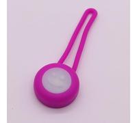 Kardrianio Round Dog Collar Light,Colorful Clip-On Pet Lights for Collars, Cat Dog Collar Lights Led for the Dark, Waterproof Safety Puppy Light for Night Walking 3 Flashing Modes (Rose red)