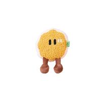 Kardrianio Squeaky Dog Toys,Bread-Shaped Interactive Dog Toys for Boredom, Puppy Toys with Squeaker Plush,Durable Chew Dog Toy Set for Small to Large Dogs (Cookie)