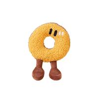 Kardrianio Squeaky Dog Toys,Bread-Shaped Interactive Dog Toys for Boredom, Puppy Toys with Squeaker Plush,Durable Chew Dog Toy Set for Small to Large Dogs (Donut)