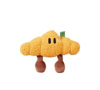 Kardrianio Squeaky Dog Toys,Bread-Shaped Interactive Dog Toys for Boredom, Puppy Toys with Squeaker Plush,Durable Chew Dog Toy Set for Small to Large Dogs (Croissant)