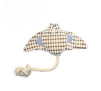 Kardrianio Squeaky Plush Marine Animal Toys for Dogs - 6 Colors with Bite-Resistant Fabric & Sound Maker, Interactive Chew Toys for Boredom/Stressed and Training (white)