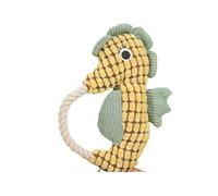 Kardrianio Squeaky Plush Marine Animal Toys for Dogs - 6 Colors with Bite-Resistant Fabric & Sound Maker, Interactive Chew Toys for Boredom/Stressed and Training (yellow)