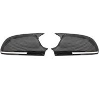 KARDZ 2Pcs ABS Car Wing Mirror Cover Caps for Audi A4 A5 B8 A3 8P A6 C6 Q3, Door Mirror Cover Caps Replacement Protect Trim Rearview Mirror,normal-B-carbon Fiber Pattern