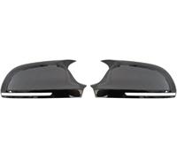 KARDZ 2Pcs ABS Car Wing Mirror Cover Caps for Audi A4 A5 B8 A3 8P A6 C6 Q3, Door Mirror Cover Caps Replacement Protect Trim Rearview Mirror,normal-A-bright Black