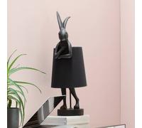 KARE Animal Rabbit table lamp, black/gold, 68 cm, E14