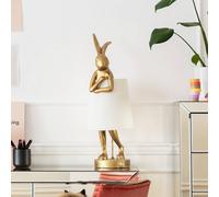 KARE Animal Rabbit table lamp, gold/white, 68 cm, E14