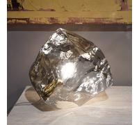 KARE Aura table lamp, smoke-coloured, glass, Ø 30 cm, E27