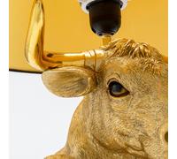 KARE Boxer Bull table lamp, black/gold, 53 cm, E27