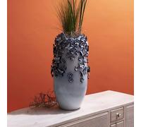 KARE Butterflies vase, light blue, height 50 cm, stoneware