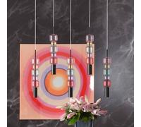 KARE Candy Bar Colore pendant light, glass, 5-bulb, GU10