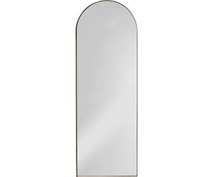 Kare Daisy Design Wall Mirror Brass Coated Mirror Wall Mounted Vertical Handcrafted Standing Vertical Steel Frame 165 x 55 x 3 cm (H x W x D)