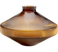 Kare Daphne Design Vase, Brown, Height 24 cm, Flower Vase, Decorative Vase, Home Accessory, Waterproof, Patterned, Glass, Living Room