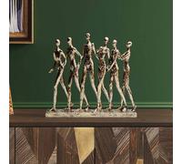 KARE decorative figure hand in hand, gold-coloured, height 27 cm