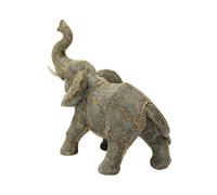 KARE decorative figure Walking Elephant Pearls, height 24 cm, grey