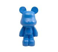 Kare Design Bear Figurine, Blue, Handmade, Unique, XL Decorative Object, Large Decoration for Living Room, Statue, Floor Figure, 101 x 51 x 43 cm (H x W x D)