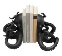 Kare Design Bookends Octopus Set of 2 Black Decorative Objects Animal Motif 18 x 28 x 26 cm