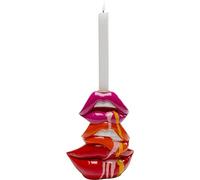 Kare Design Candle Holder Lips, Pink/Orange/Red, Pop Art, 21x17x7 cm