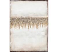 Kare Design Canvas Picture Abstract Fields, Beige, Gold, Rectangular, Abstract Wall Art, Modern Design, Decorative Home Accessories for Living Room, Bedroom, 55x75cm (HxW)