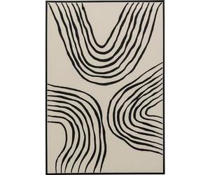 KARE Design Canvas Picture Artistic Bow, Black/Beige, Aesthetic, Abstract Canvas Wall Art, Room Decor, Home Decoration, Framed Artwork for Living Room, Bedroom, Hallway, 70x110 cm (HxW)