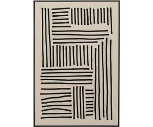 KARE Design Canvas Picture Artistic Line, Black/Beige, Aesthetic, Abstract Canvas Wall Art, Room Decor, Home Decoration, Framed Artwork for Living Room, Bedroom, Hallway, 70x110 cm (HxW)