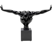 Kare Design Deco Figure Athlete, Black, Sculpture of Man, Room Decor, Home Decor, Table Decoration for Living Room, Bedroom, Hallway, Gift Idea, 29x43x15 cm (H/W/D)