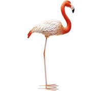 Kare Design Deco Figure Flamingo Road, Orange, Sculpture, Handmade, Home Decor, Animal Sculpture for Living Room, Floor, Childrens Room, 75x38x25 cm
