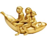 Kare Design Deco Figurine Banana Ride, Gold, Elegant, Animal Statue, Gift Idea,