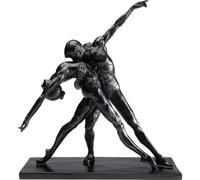 Kare Design Deco Figurine Dancers, Black, Modern Statue, 38x34x13 cm