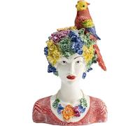 KARE Design Deco Figurine Flower Girl, Multicolored, Modern, Unique, Handpainted, Statue, Gift Idea, Decorative Home Accessories, Room Decor, Home Decor for Living Room, 50 x 29 x 22 cm (H/W/D)