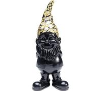 Kare Design Deco Figurine Gnome Standing, Black, Gold, Elegant, Deco Statue, Gift Idea, Decorative Home Accessories, Room Decor, Home Decor for Bedroom, Living Room, 30x10x12 cm (H/W/D)