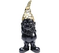 Kare Design Deco Figurine Gnome Standing, Black, Gold, Elegant, Deco Statue, Gift Idea, Decorative Home Accessories, Room Decor, Home Decor for Bedroom, Living Room, 30x10x12 cm (H/W/D)