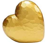 Kare Design Deco Object Heart, Gold, Elegant, Handpainted, Each Piece Unique, Gift Idea, Decorative Home Accessoires, Room Decor, Home Decor for Living Room, Home Office, 14x14x7 cm (H/W/D)