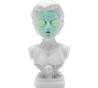 Kare Design Decorative Figure Cucumber Mask, Multi-Colour, Decorative Object, Home Accessories, Woman with Cucumber Mask, Hand-Painted, 20 x 9 x 11 cm (H x W x D)